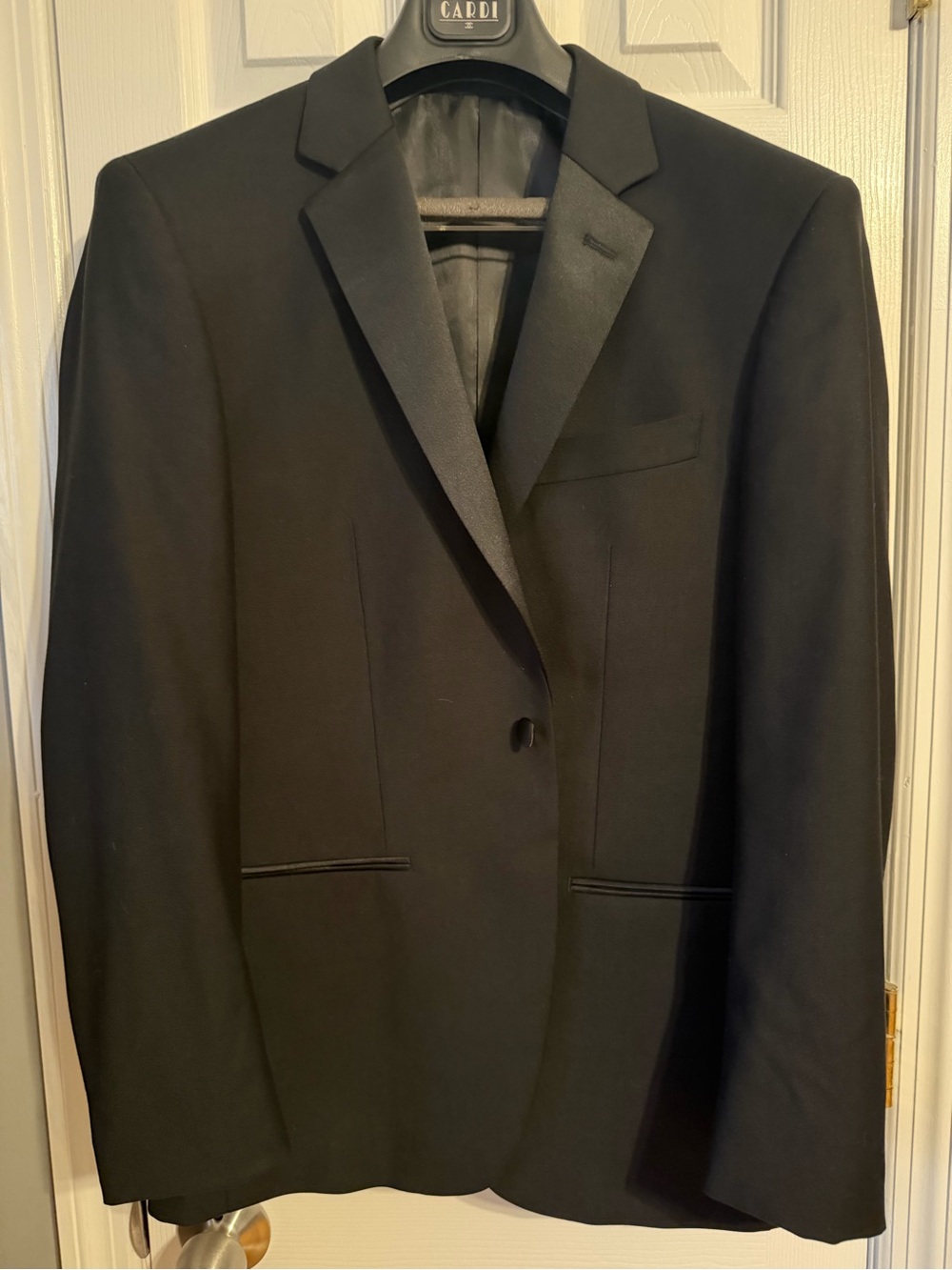 Cardi Men's Tuxedo - Jacket Size 35S Shirt S, Pants 28S Adjustable Waist